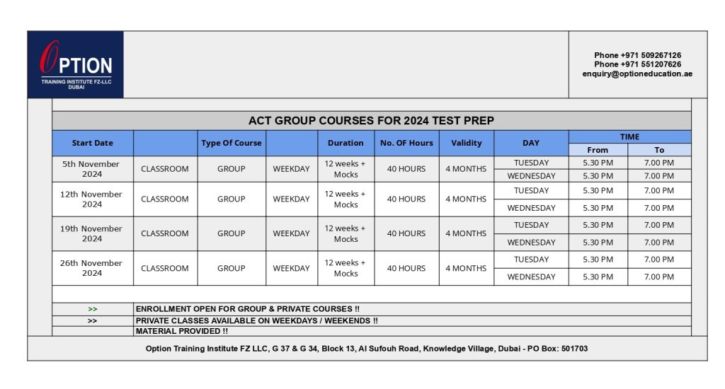 act classes in dubai